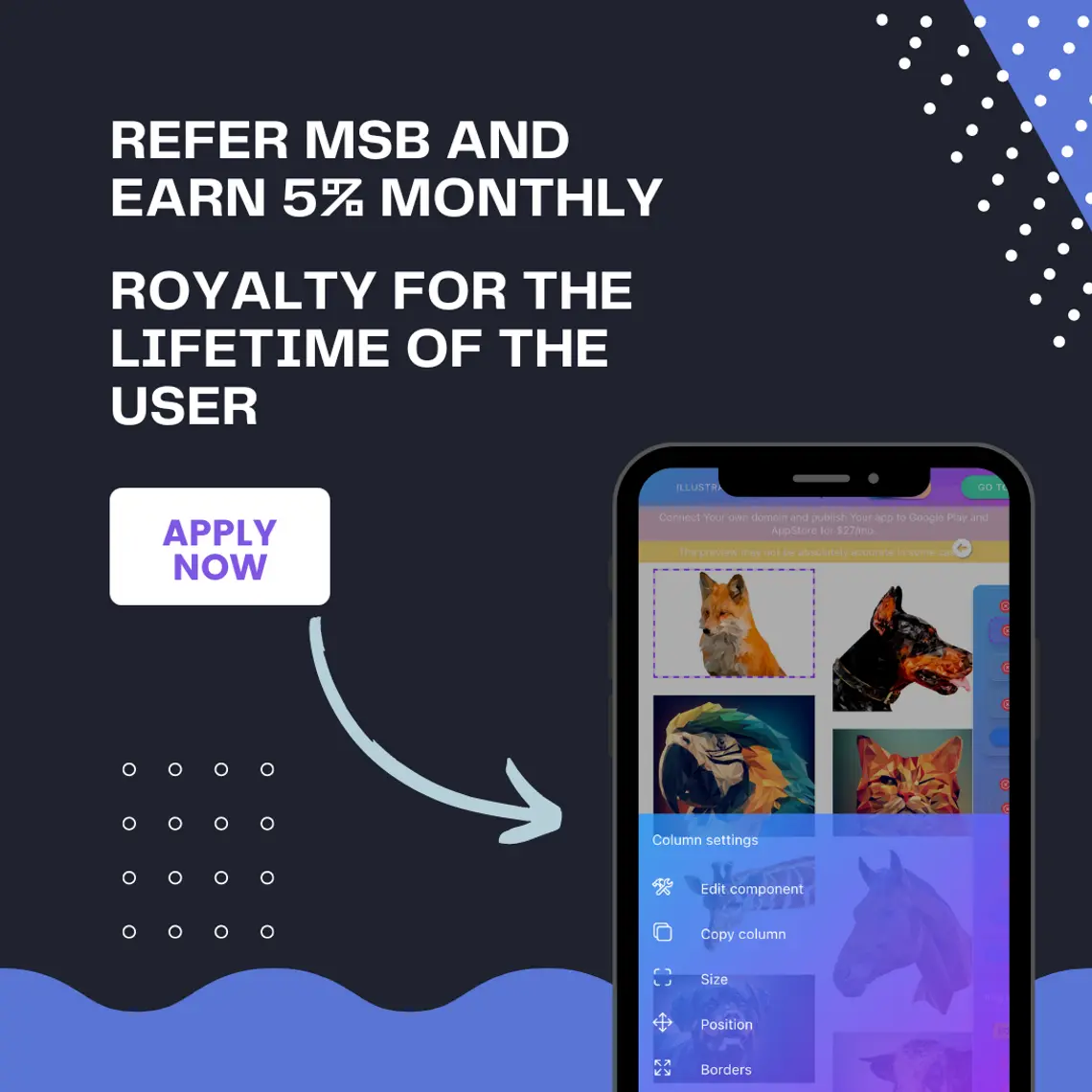 msb affiliate program - 5% recurring